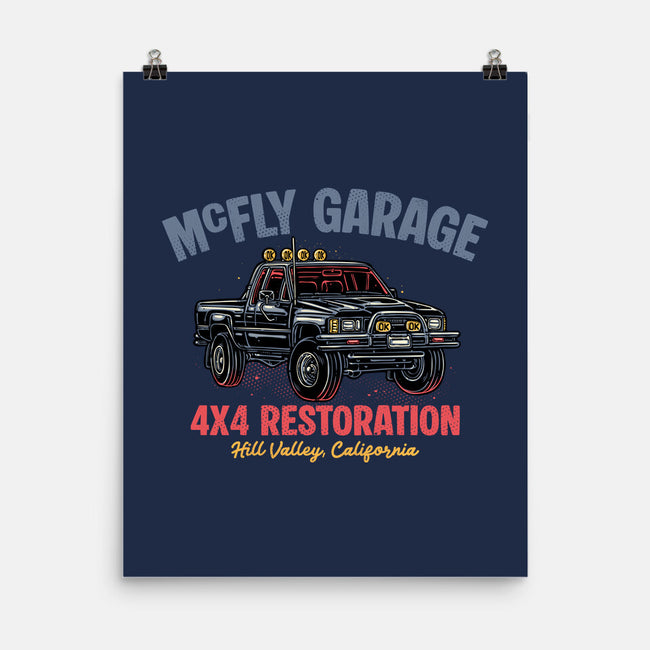McFly Garage-None-Matte-Poster-glitchygorilla