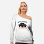 McFly Garage-Womens-Off Shoulder-Sweatshirt-glitchygorilla