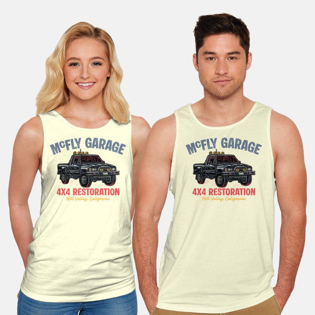 McFly Garage-Unisex-Basic-Tank-glitchygorilla