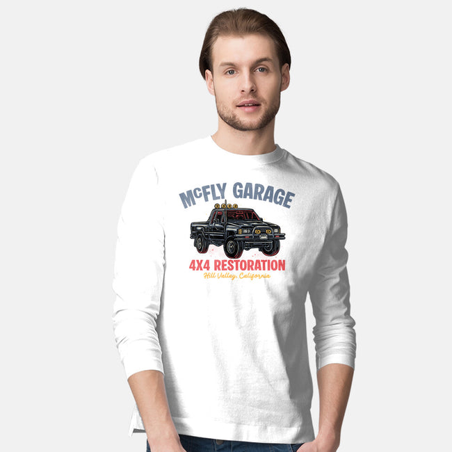 McFly Garage-Mens-Long Sleeved-Tee-glitchygorilla