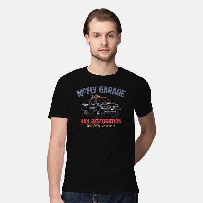 McFly Garage-Mens-Premium-Tee-glitchygorilla