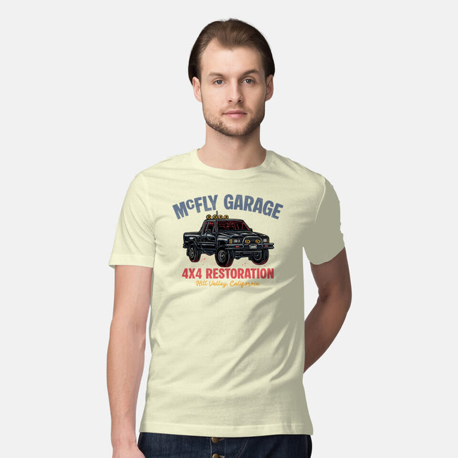 McFly Garage-Mens-Premium-Tee-glitchygorilla