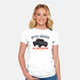 McFly Garage-Womens-Fitted-Tee-glitchygorilla