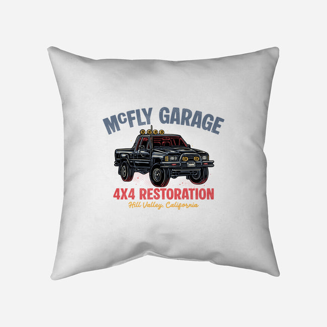 McFly Garage-None-Removable Cover w Insert-Throw Pillow-glitchygorilla