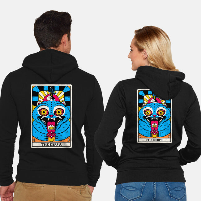 Derpy Tarot Card-Unisex-Zip-Up-Sweatshirt-rocketman_art