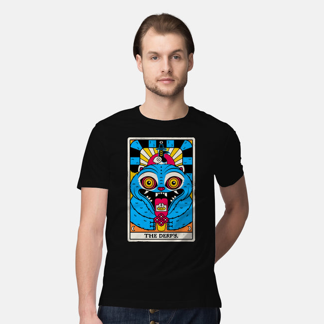 Derpy Tarot Card-Mens-Premium-Tee-rocketman_art