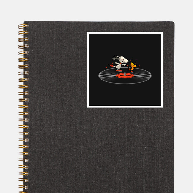 Beagle Records-None-Glossy-Sticker-erion_designs