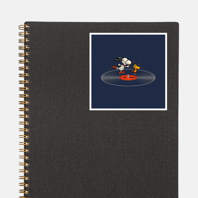 Beagle Records-None-Glossy-Sticker-erion_designs