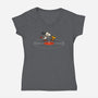 Beagle Records-Womens-V-Neck-Tee-erion_designs