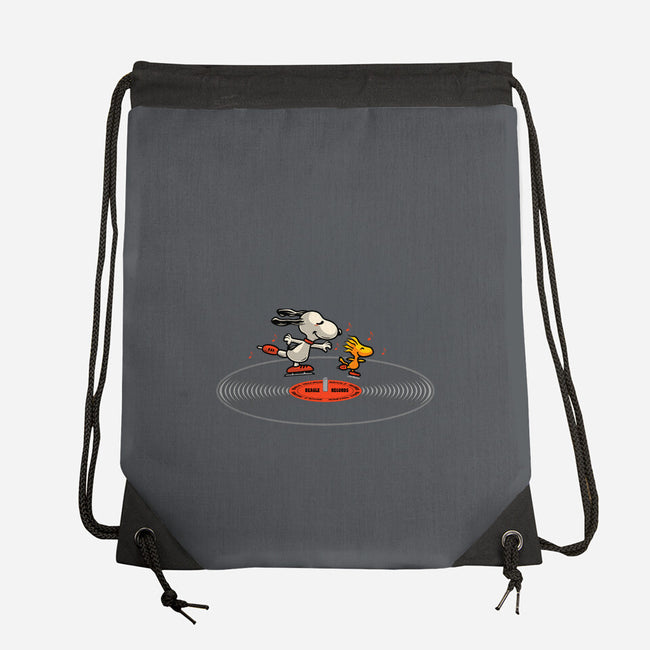 Beagle Records-None-Drawstring-Bag-erion_designs