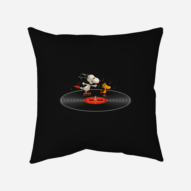 Beagle Records-None-Removable Cover w Insert-Throw Pillow-erion_designs