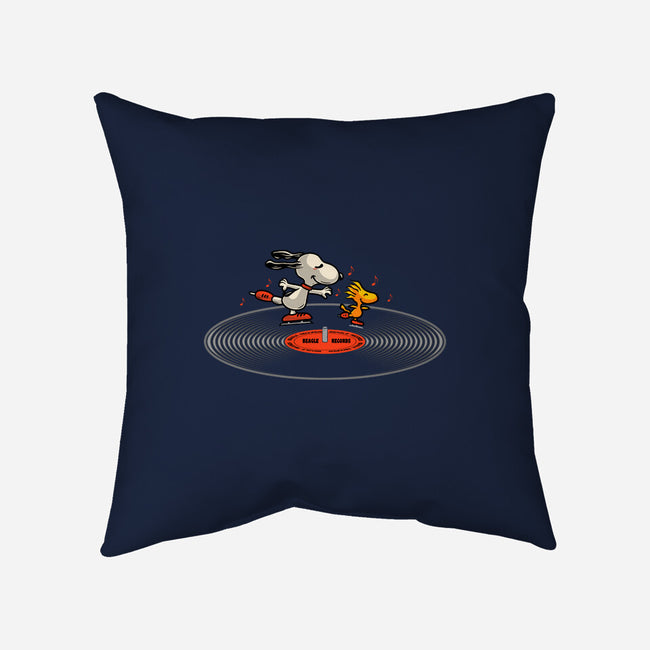 Beagle Records-None-Removable Cover w Insert-Throw Pillow-erion_designs
