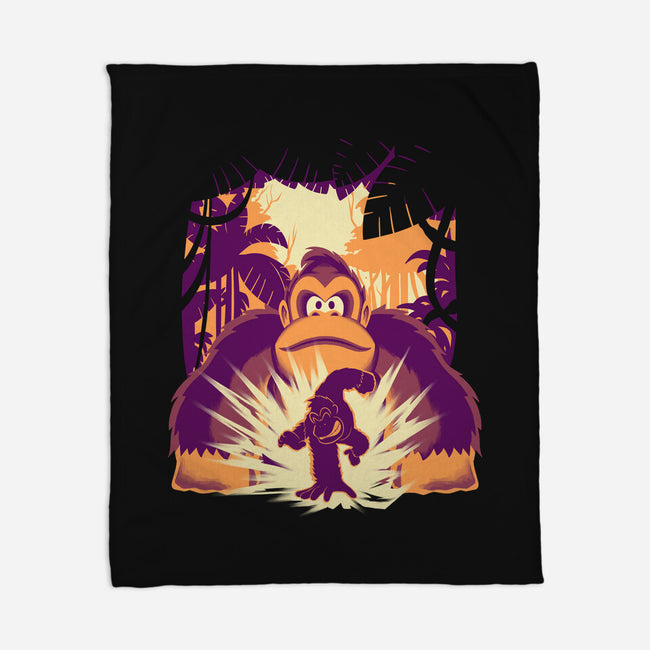 Banana Mayhem-None-Fleece-Blanket-rmatix