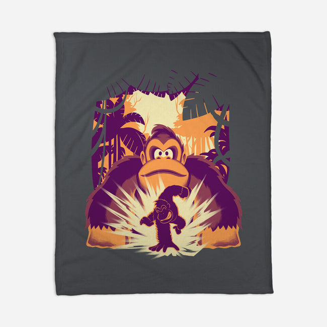 Banana Mayhem-None-Fleece-Blanket-rmatix