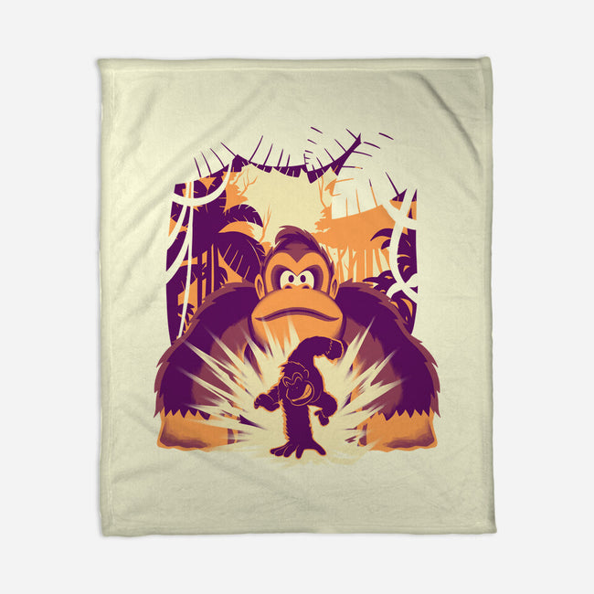 Banana Mayhem-None-Fleece-Blanket-rmatix