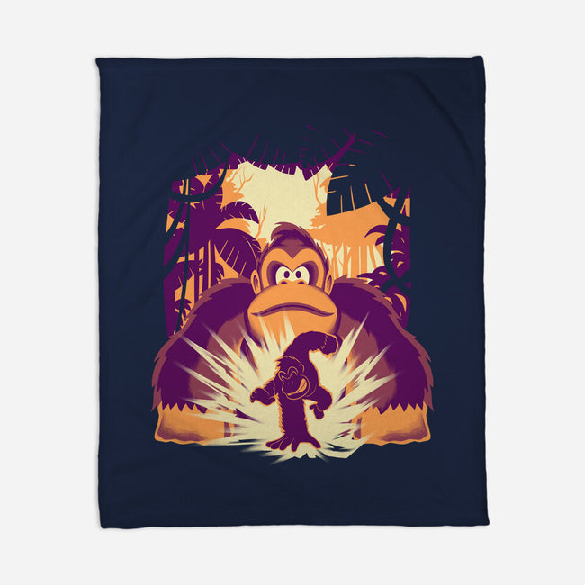 Banana Mayhem-None-Fleece-Blanket-rmatix