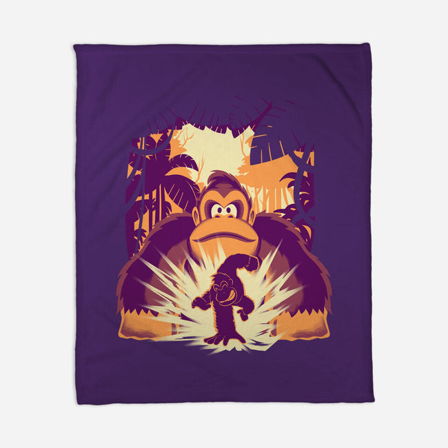 Banana Mayhem-None-Fleece-Blanket-rmatix