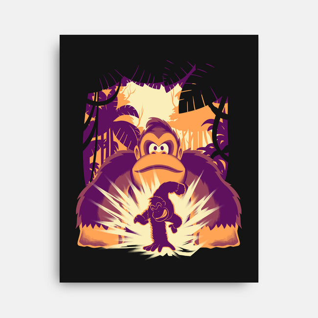 Banana Mayhem-None-Stretched-Canvas-rmatix
