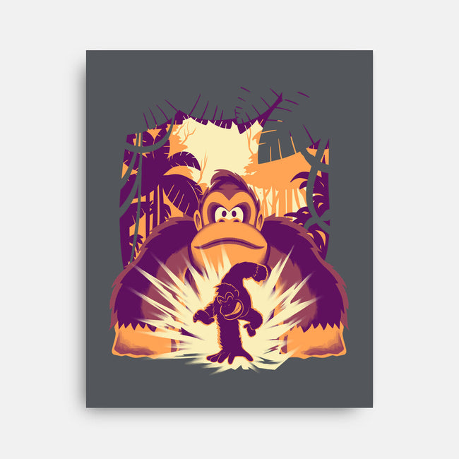 Banana Mayhem-None-Stretched-Canvas-rmatix