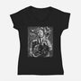 Alfred Under The Rain-Womens-V-Neck-Tee-zascanauta