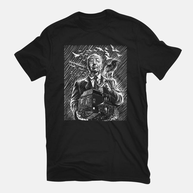 Alfred Under The Rain-Mens-Basic-Tee-zascanauta