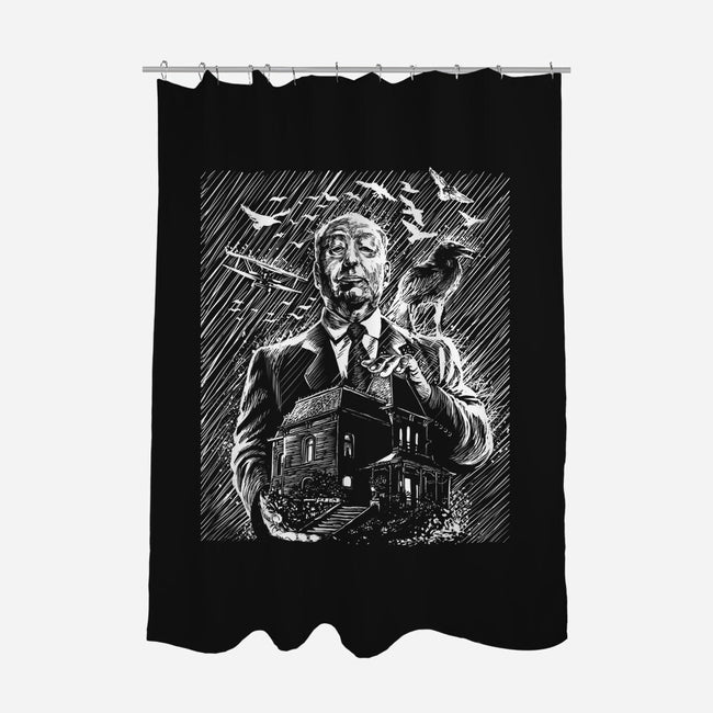 Alfred Under The Rain-None-Polyester-Shower Curtain-zascanauta