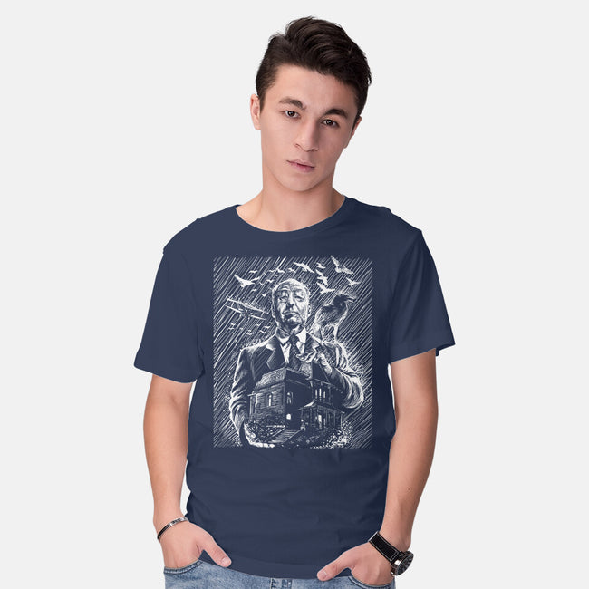 Alfred Under The Rain-Mens-Basic-Tee-zascanauta
