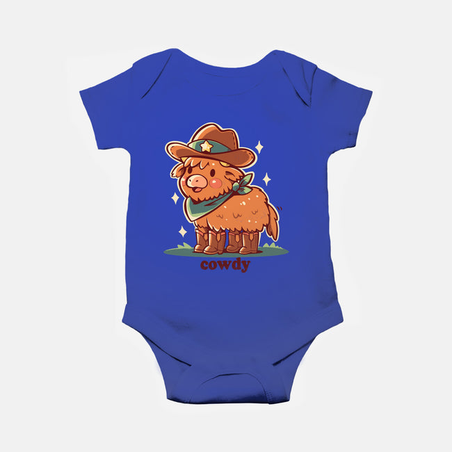 Howdy Cowdy-Baby-Basic-Onesie-TechraNova