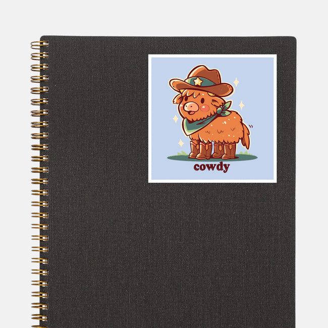Howdy Cowdy-None-Glossy-Sticker-TechraNova
