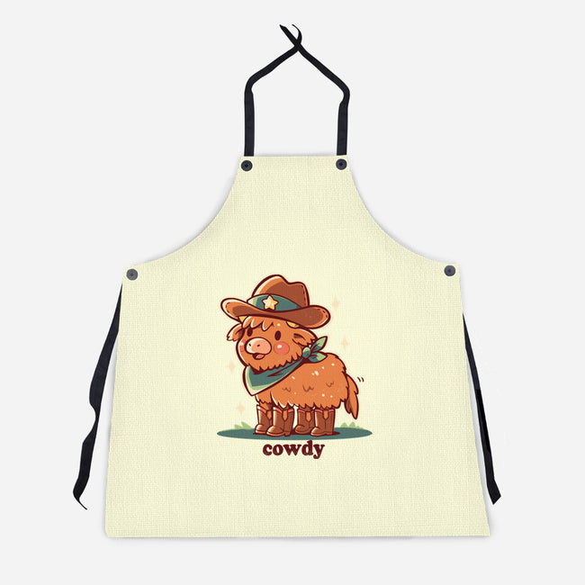 Howdy Cowdy-Unisex-Kitchen-Apron-TechraNova