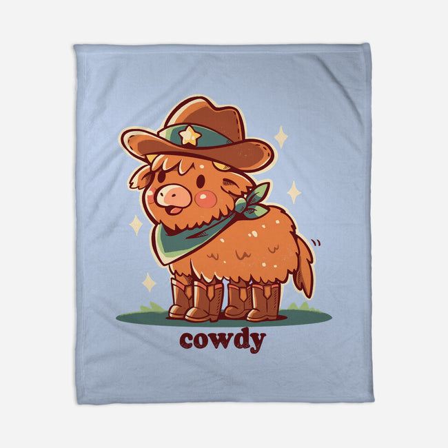 Howdy Cowdy-None-Fleece-Blanket-TechraNova
