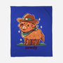 Howdy Cowdy-None-Fleece-Blanket-TechraNova