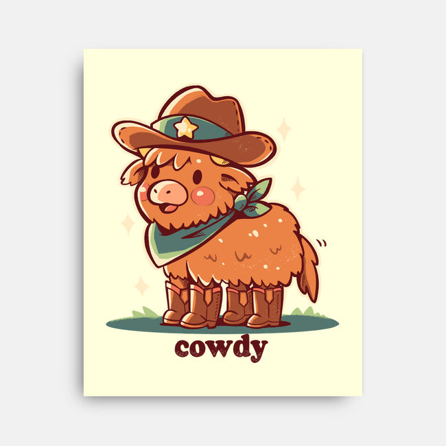 Howdy Cowdy-None-Stretched-Canvas-TechraNova