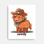 Howdy Cowdy-None-Stretched-Canvas-TechraNova