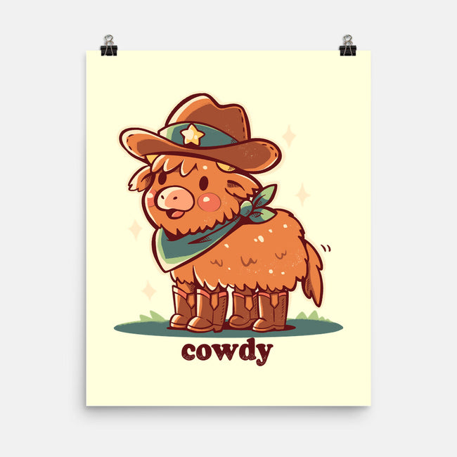 Howdy Cowdy-None-Matte-Poster-TechraNova