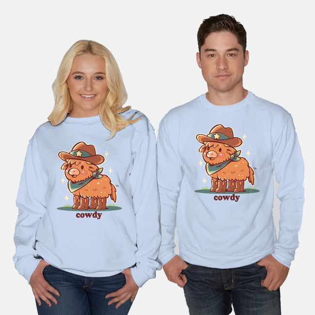 Howdy Cowdy-Unisex-Crew Neck-Sweatshirt-TechraNova