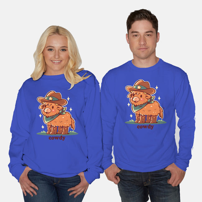 Howdy Cowdy-Unisex-Crew Neck-Sweatshirt-TechraNova