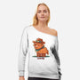 Howdy Cowdy-Womens-Off Shoulder-Sweatshirt-TechraNova