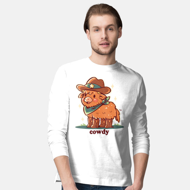 Howdy Cowdy-Mens-Long Sleeved-Tee-TechraNova