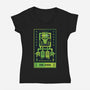 Frank The Fool-Womens-V-Neck-Tee-BadBox
