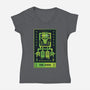 Frank The Fool-Womens-V-Neck-Tee-BadBox