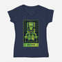 Frank The Fool-Womens-V-Neck-Tee-BadBox