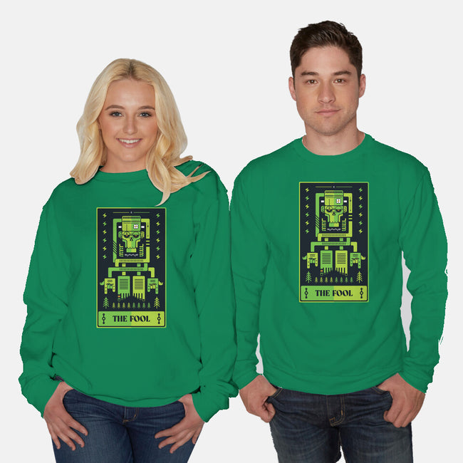 Frank The Fool-Unisex-Crew Neck-Sweatshirt-BadBox