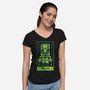 Frank The Fool-Womens-V-Neck-Tee-BadBox