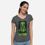 Frank The Fool-Womens-V-Neck-Tee-BadBox