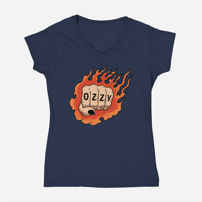 Rip Ozzy-Womens-V-Neck-Tee-summerdsgn