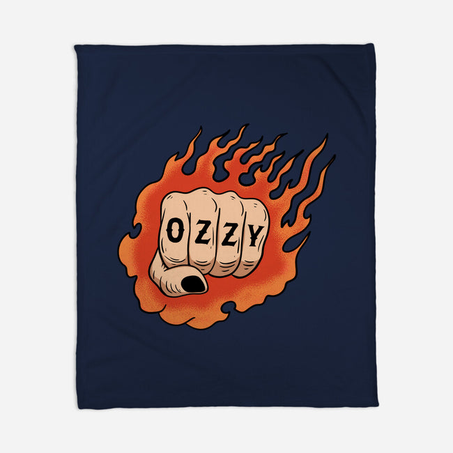 Rip Ozzy-None-Fleece-Blanket-summerdsgn