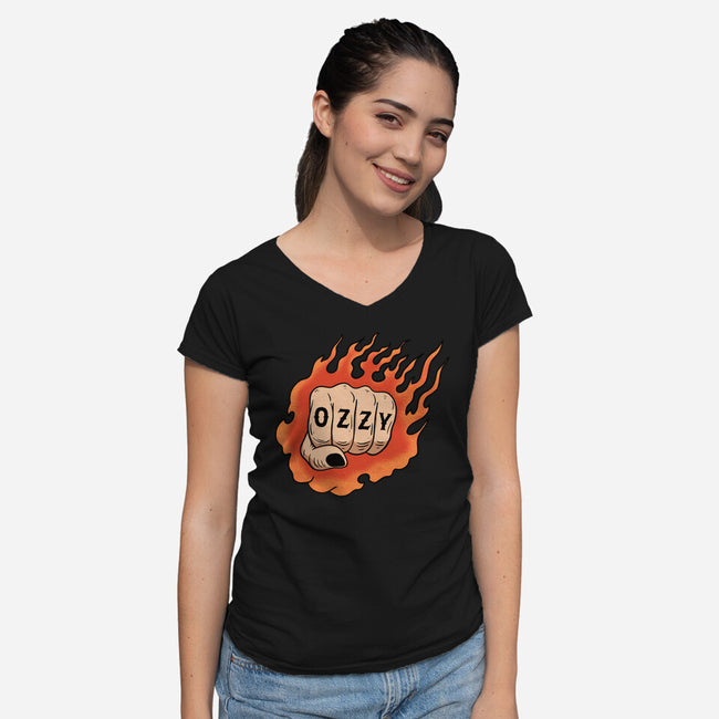 Rip Ozzy-Womens-V-Neck-Tee-summerdsgn