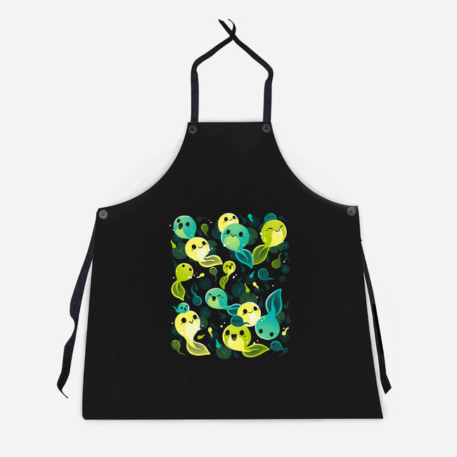 Tadpole Family-Unisex-Kitchen-Apron-Vallina84