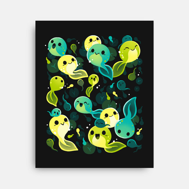 Tadpole Family-None-Stretched-Canvas-Vallina84